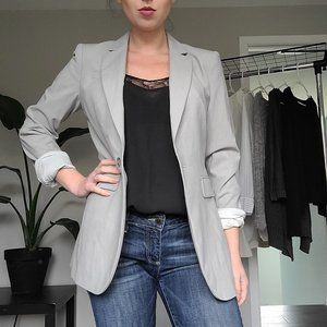 Banana Republic Long Slim Wool Blazer